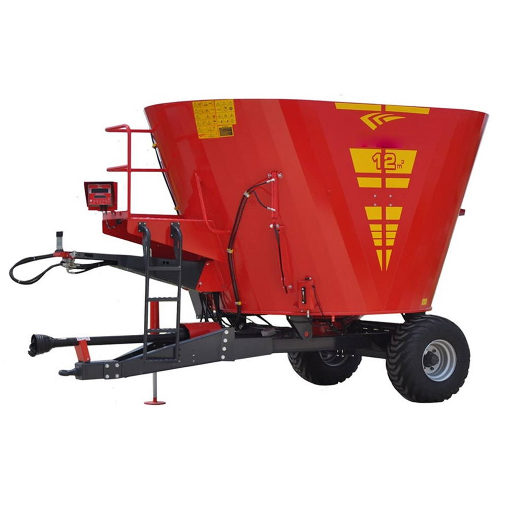 12 CUBIC CROSS COVER VERTICAL FEED MIXER