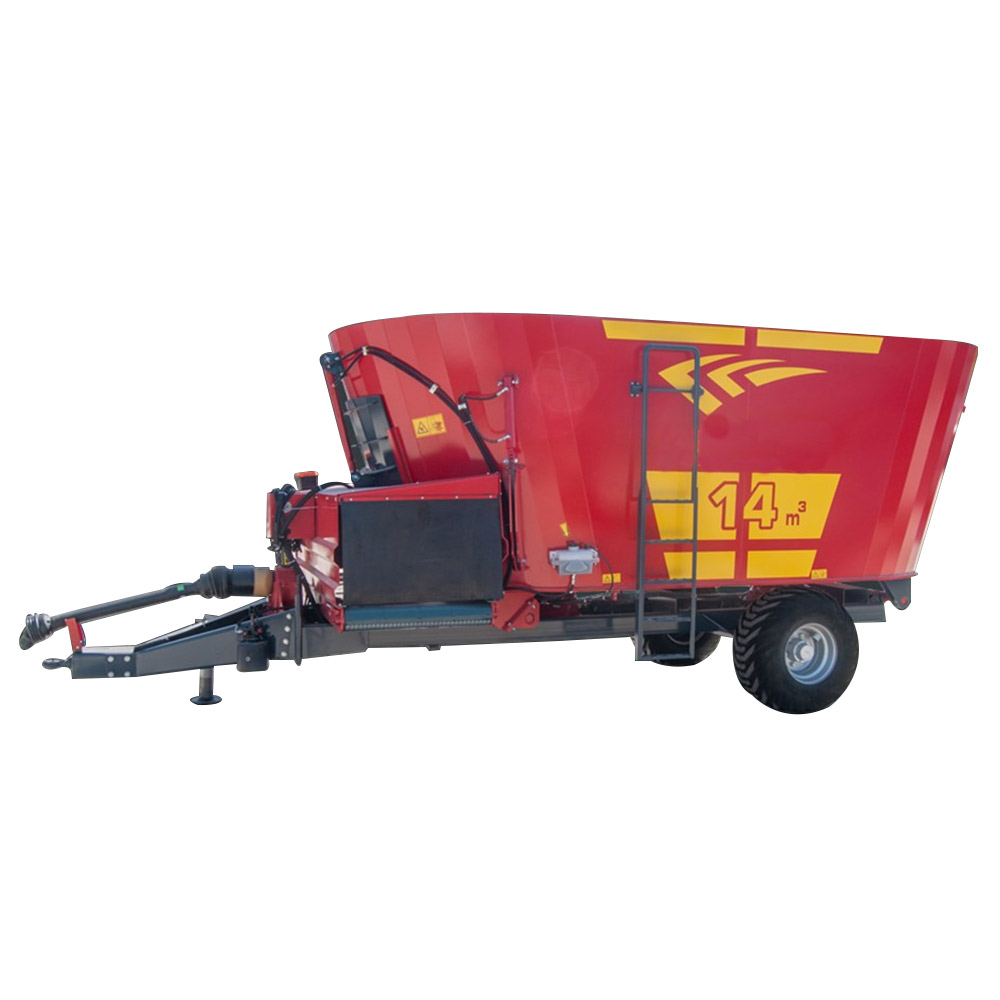 14 CUBIC METERS VERTICAL FEED MIXER WITH DOUBLE WIRE