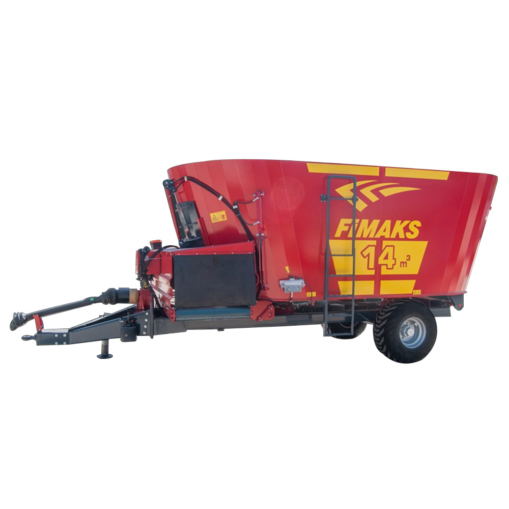14 CUBIC METERS VERTICAL FEED MIXER WITH DOUBLE WIRE