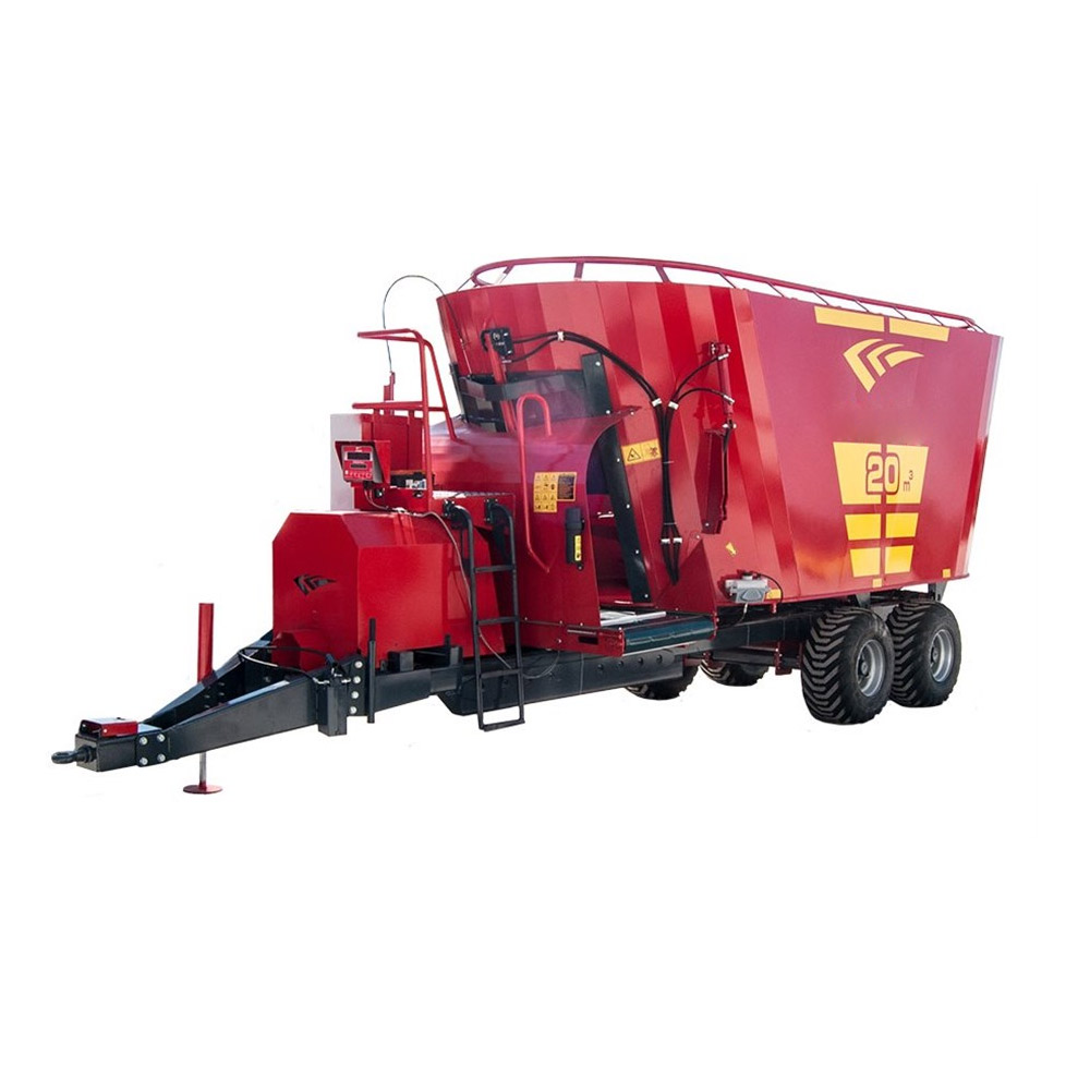 20 CUBIC METERS DOUBLE WIRE VERTICAL FEED MIXER