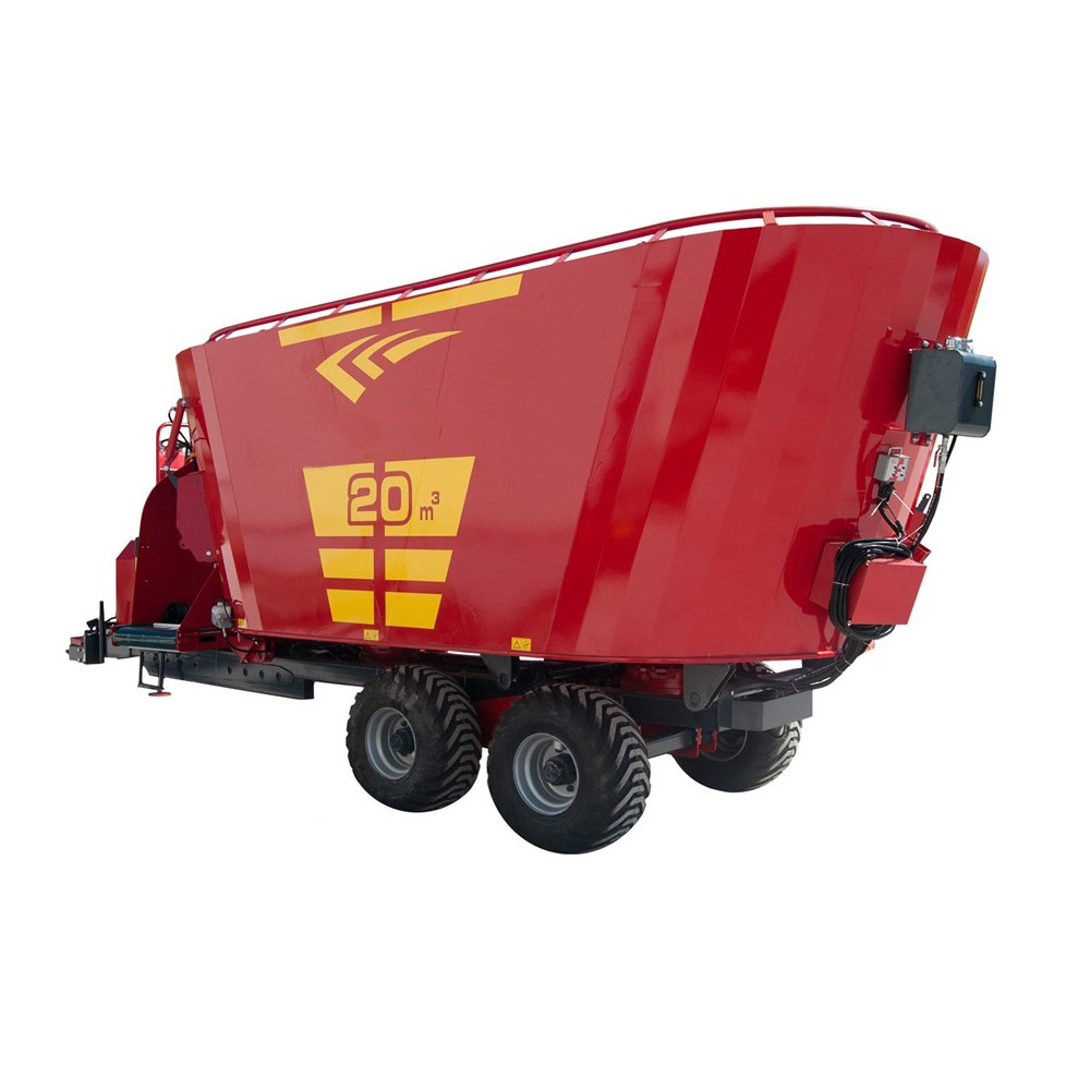 20 CUBIC METERS DOUBLE WIRE VERTICAL FEED MIXER