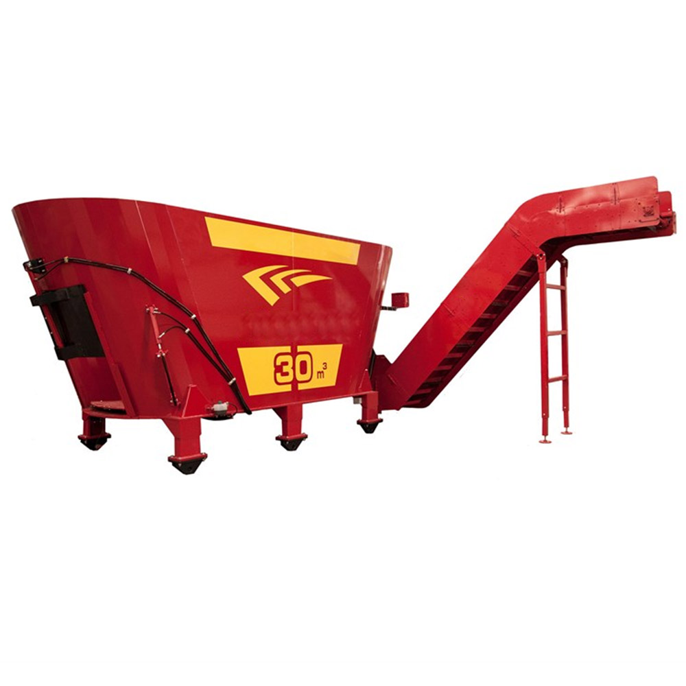 30 CUBIC METERS FIXED DOUBLE AUGER FEED MIXER