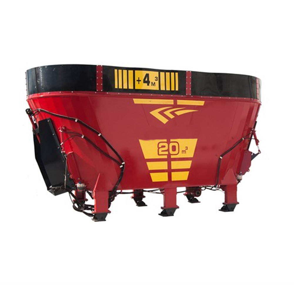 24 CUBIC METERS FIXED DOUBLE AUGER FEED MIXER
