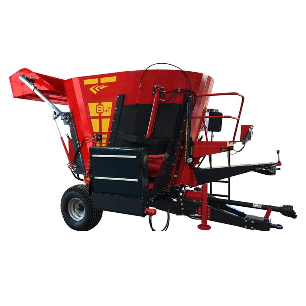 8 CUBIC CROSS COVER VERTICAL FEED MIXER