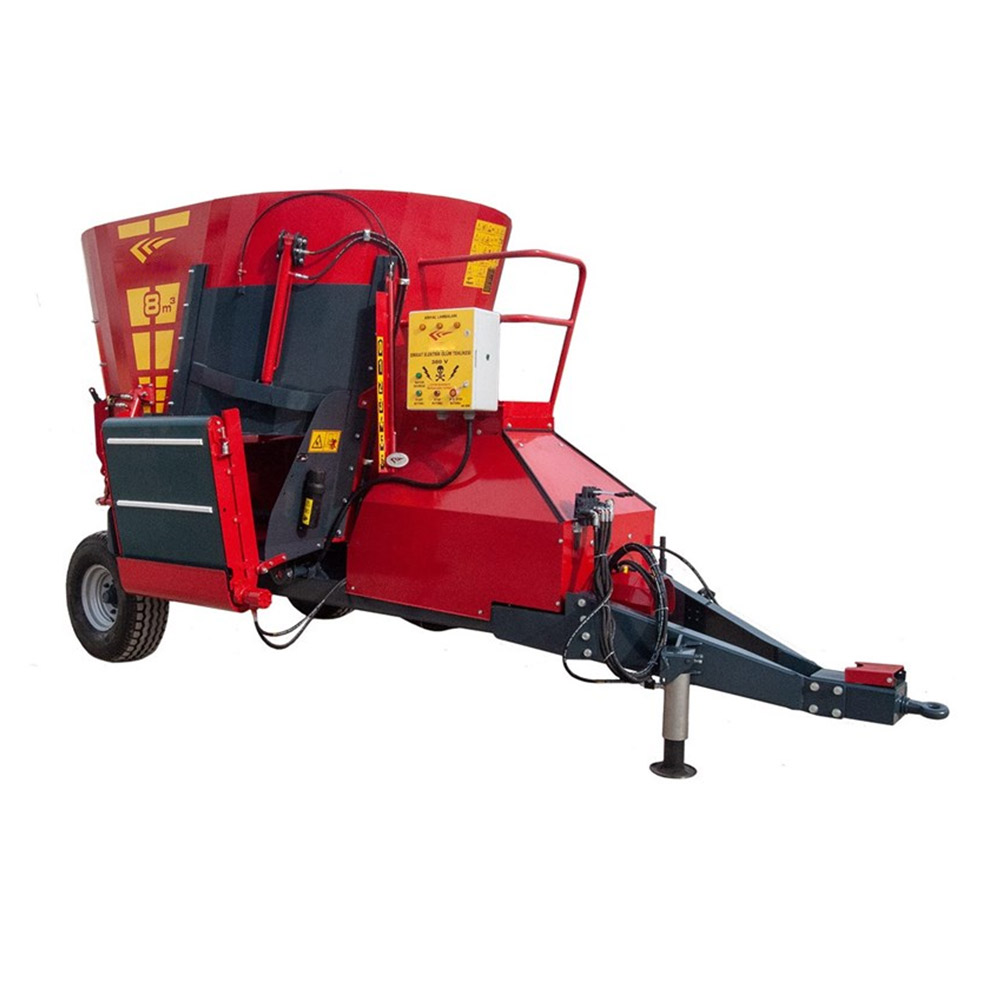 8 CUBIC CROSS COVER VERTICAL FEED MIXER
