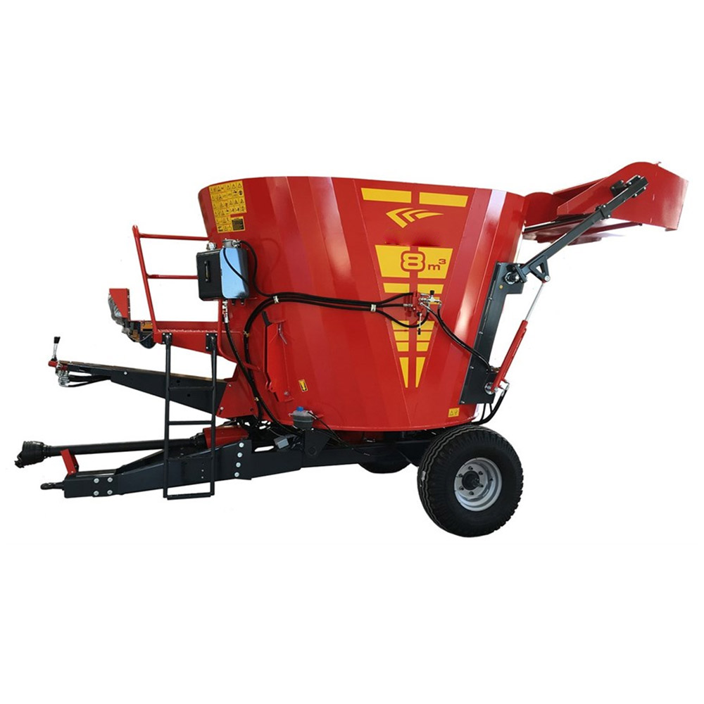 8 CUBIC CROSS COVER VERTICAL FEED MIXER