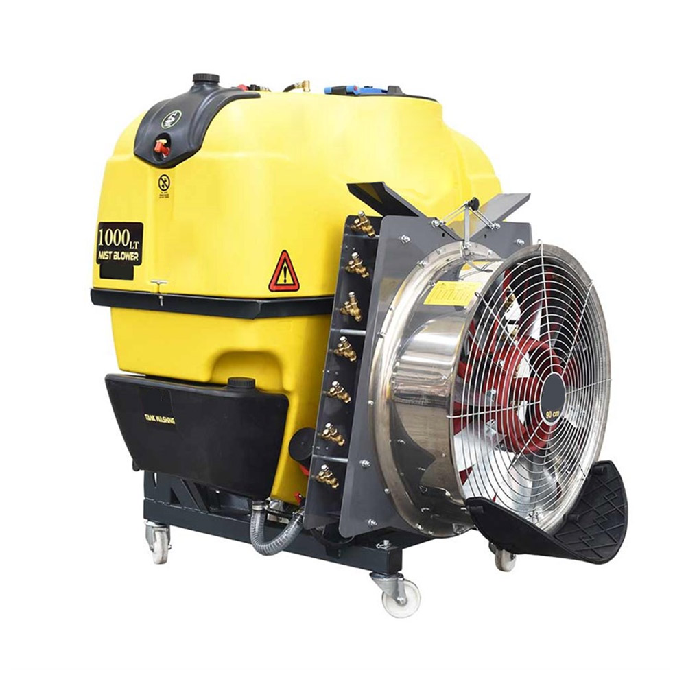 HANGING TYPE TURBO ATOMIZER STANDARD GEARBOX LINK MODEL 1000 LT. 90CM. V MODEL FAN